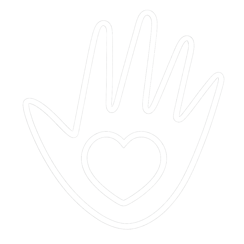 Suppoert for survivors of human trafficking icon white